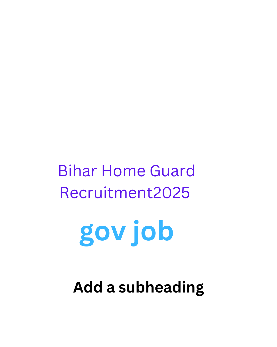 Bihar Home Guard Recruitment 2025