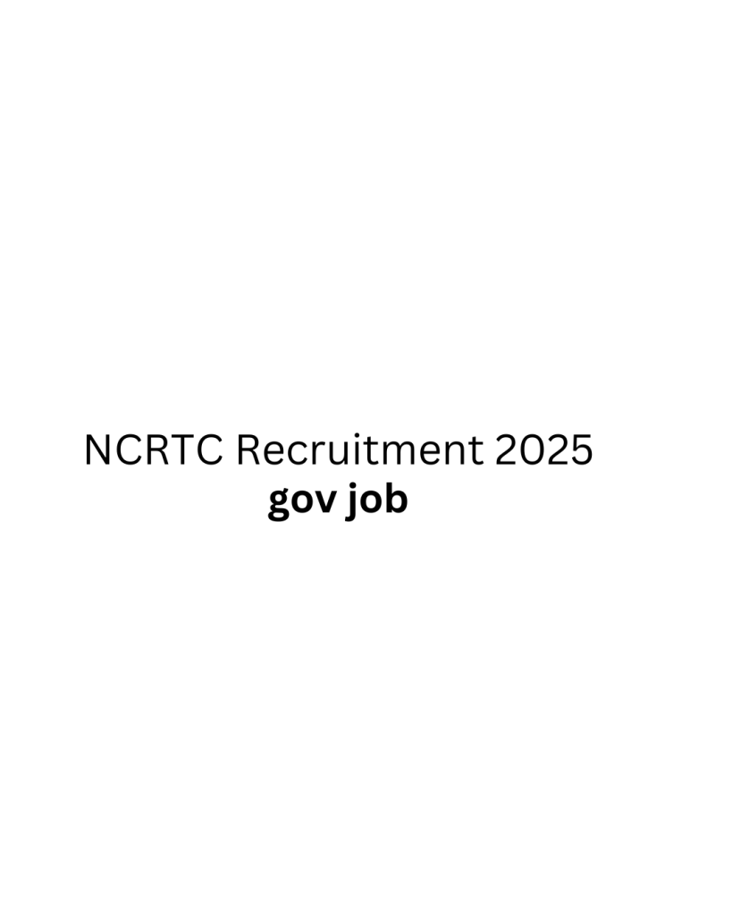 NCRTC Recruitment 2025