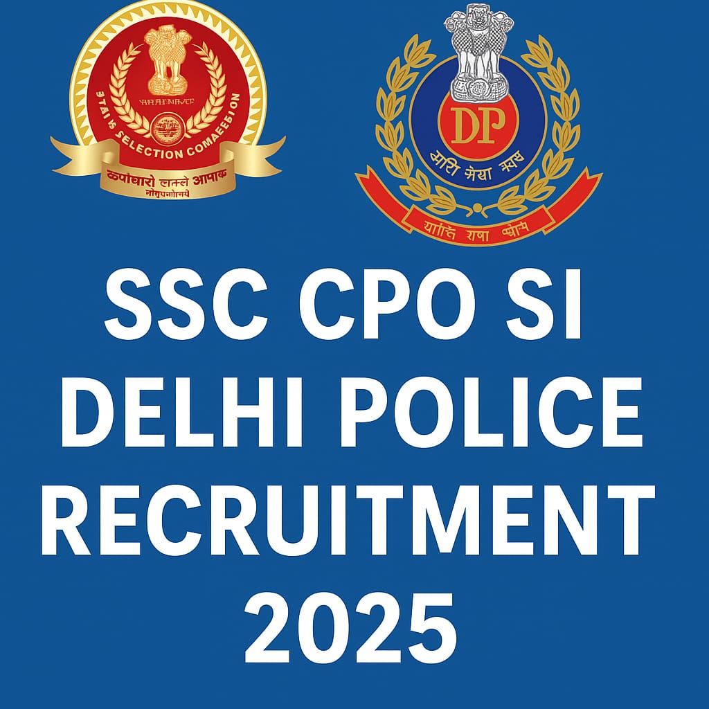 SSC CPO SI Delhi Police & CAPF Recruitment 2025