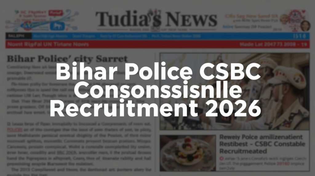 Bihar Police CSBC Constable Recruitment 2026