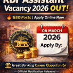 RBI Assistant Vacancy 2026 Notification Details in Hindi