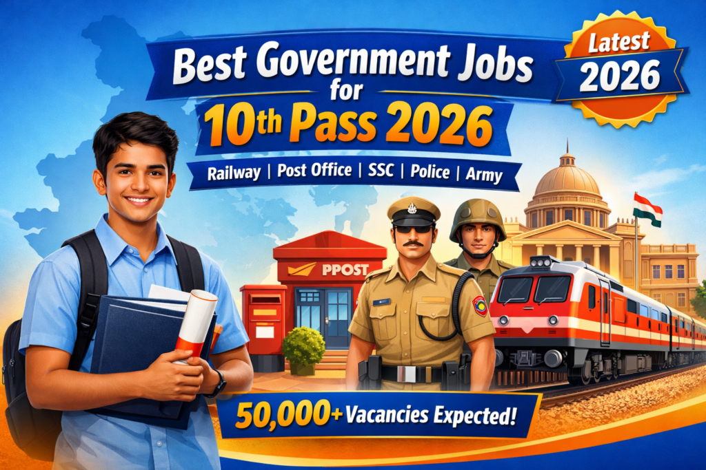 Best Government Jobs for 10th Pass in 2026 List in Hindi