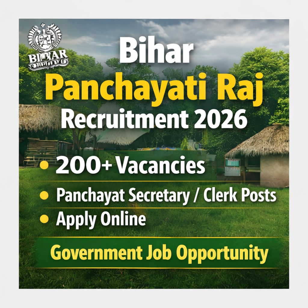 Bihar Panchayati Raj Recruitment 2026 Notification