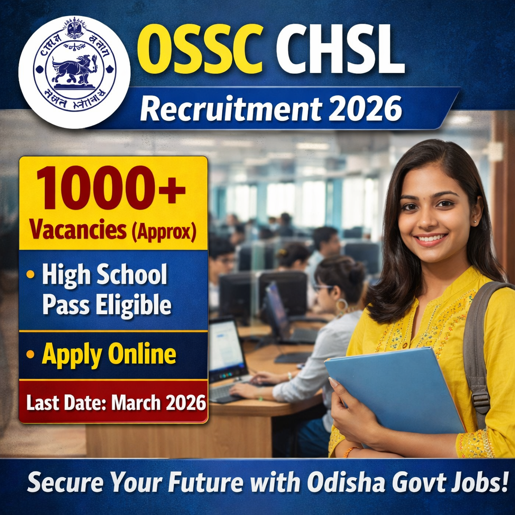 OSSC CHSL Recruitment 2026 Notification Image
