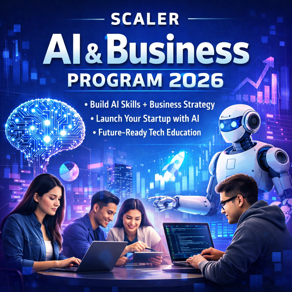 Scaler AI and Business Program 2026 के प्रवेश और चयन प्रक्रिया की जानकारी।