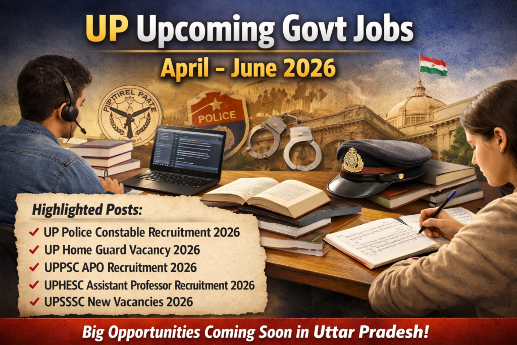 UP Upcoming Govt Jobs April–June 2026Detailed Guide